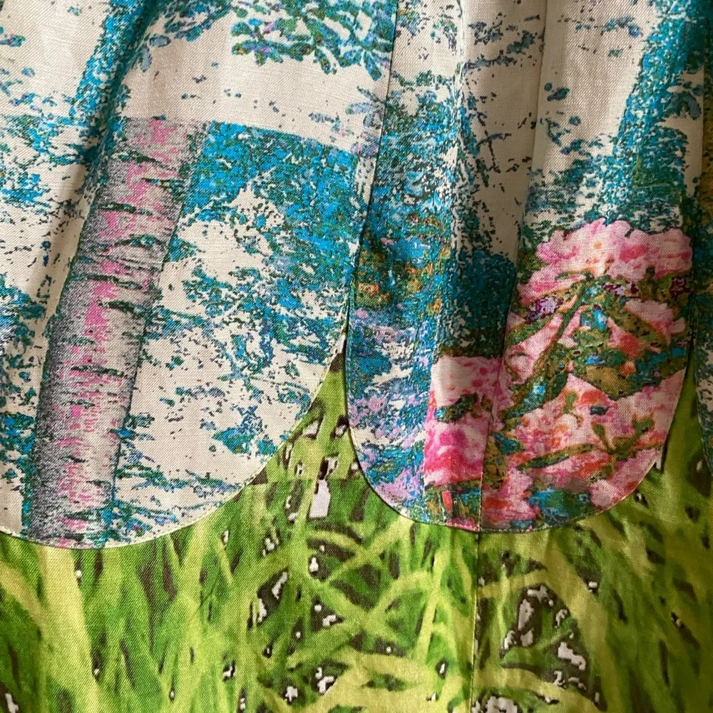 TRACY REESE REVISITED IMPRESSIONIST 4 ANTHROPOLOGIE INTO THE GARDEN DRESS